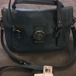 Blue Coach leather purse